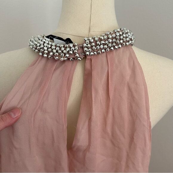 [Diane Von Furstenberg] NWT Pink Silk Dress - Size 8 - Picture 4 of 8